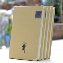 Personnalisé Custom Kraft Hardcover Paper Notebook